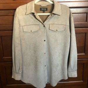 Truth by Republic Faux Leather Shacket